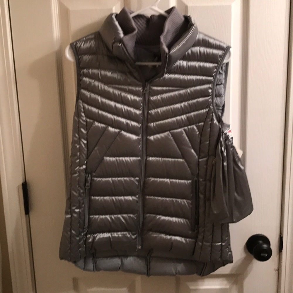 Silver ski vest